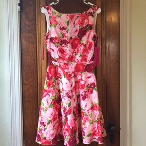 Betsey Johnson Floral Fit and Flare Dress
